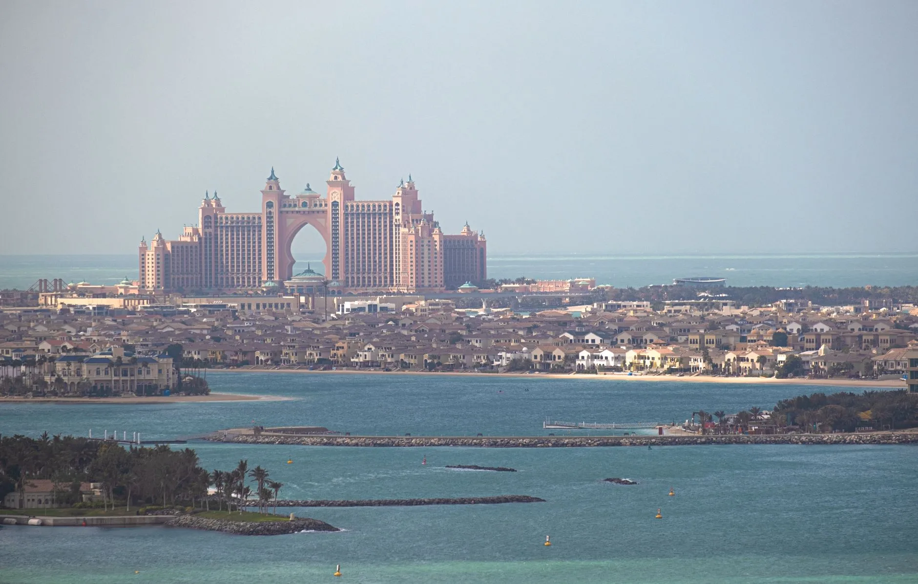 Palm Jumeirah : l'île des hôtels de luxe