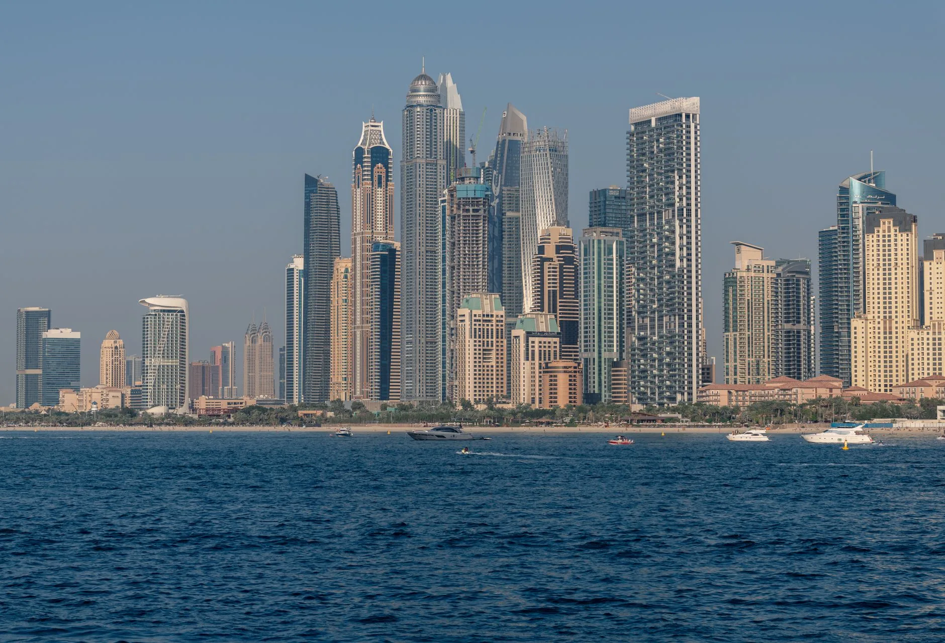 Dubai Marina et les restaurants du monde entier